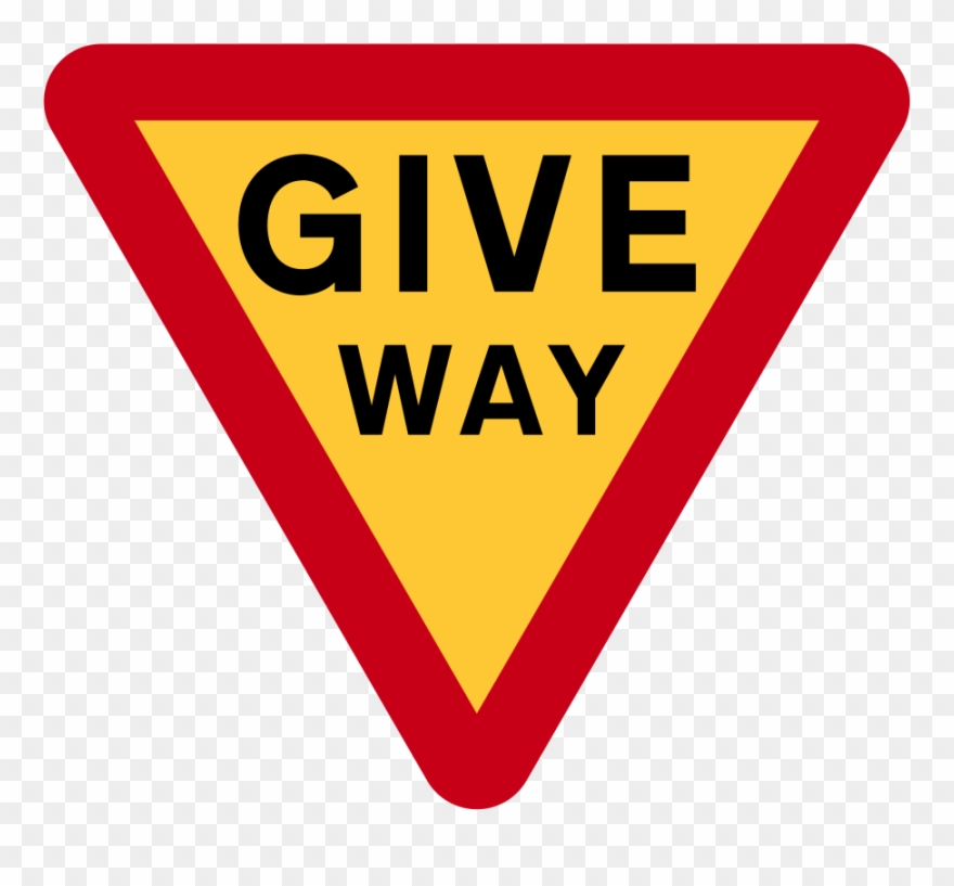 Nigeria Road Sign Give Way Svg Wikimedia Commons - Stop Road Signs Uk Clipart