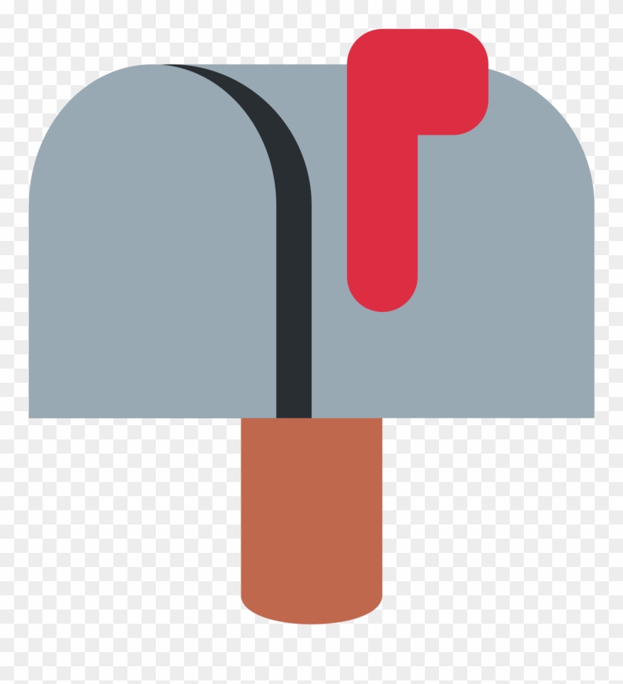 Closed Mailbox With Raised Flag Clipart