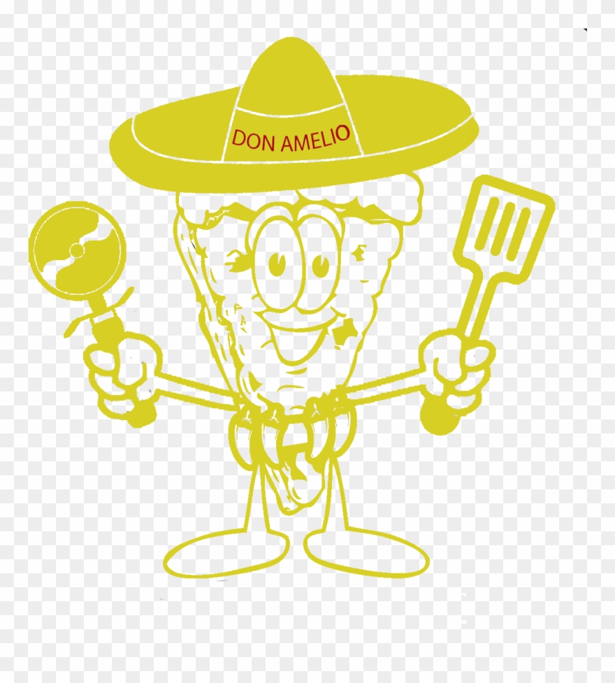 Amelios Pizza And Grill - Cartoon Clipart