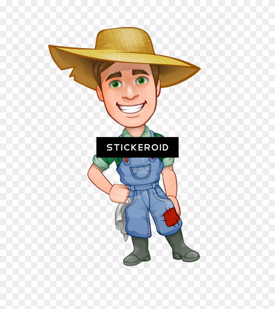 Farmer High Quality - Cartoon Clipart