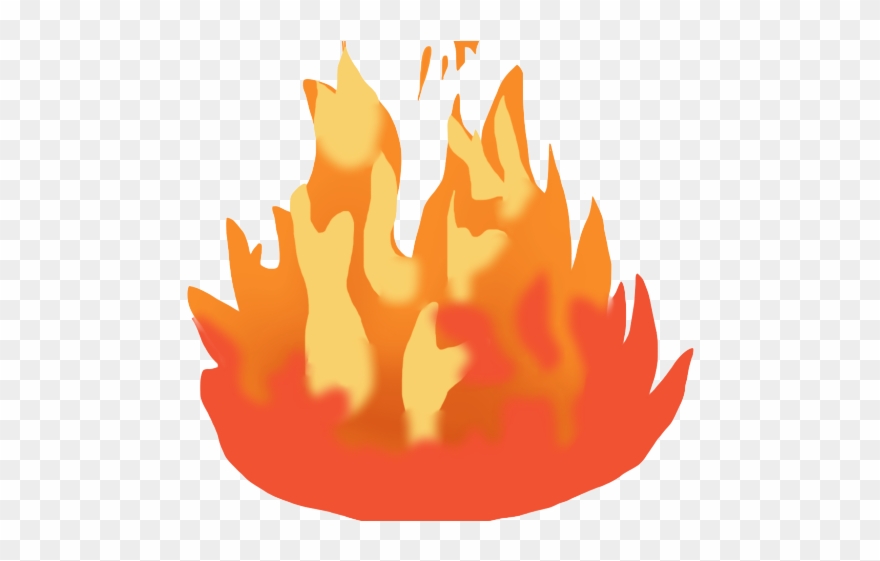 Bonfire Clipart Heat - Fire Emoji Gif Png Transparent Png