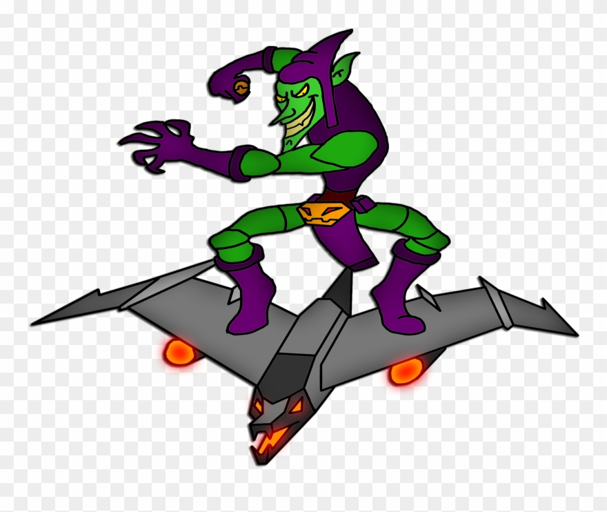 Free Download Goblin Spiderman Clipart Norman Osborn - Spiderman Green Goblin Drawing - Png Download