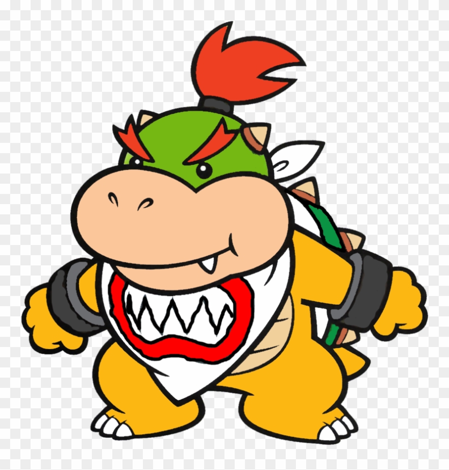 Bowser Koopa Jr Art - Mario Bros Bowser Jr Clipart