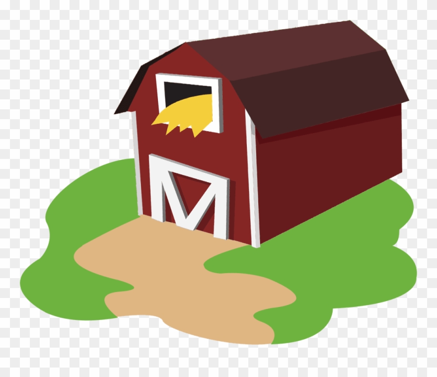 What's In The Barn - Barn Png Cartoon Clipart