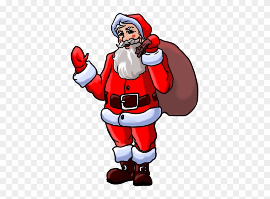 How To Draw Santa Claus Step By Step For Kids - Christmas Day Clipart