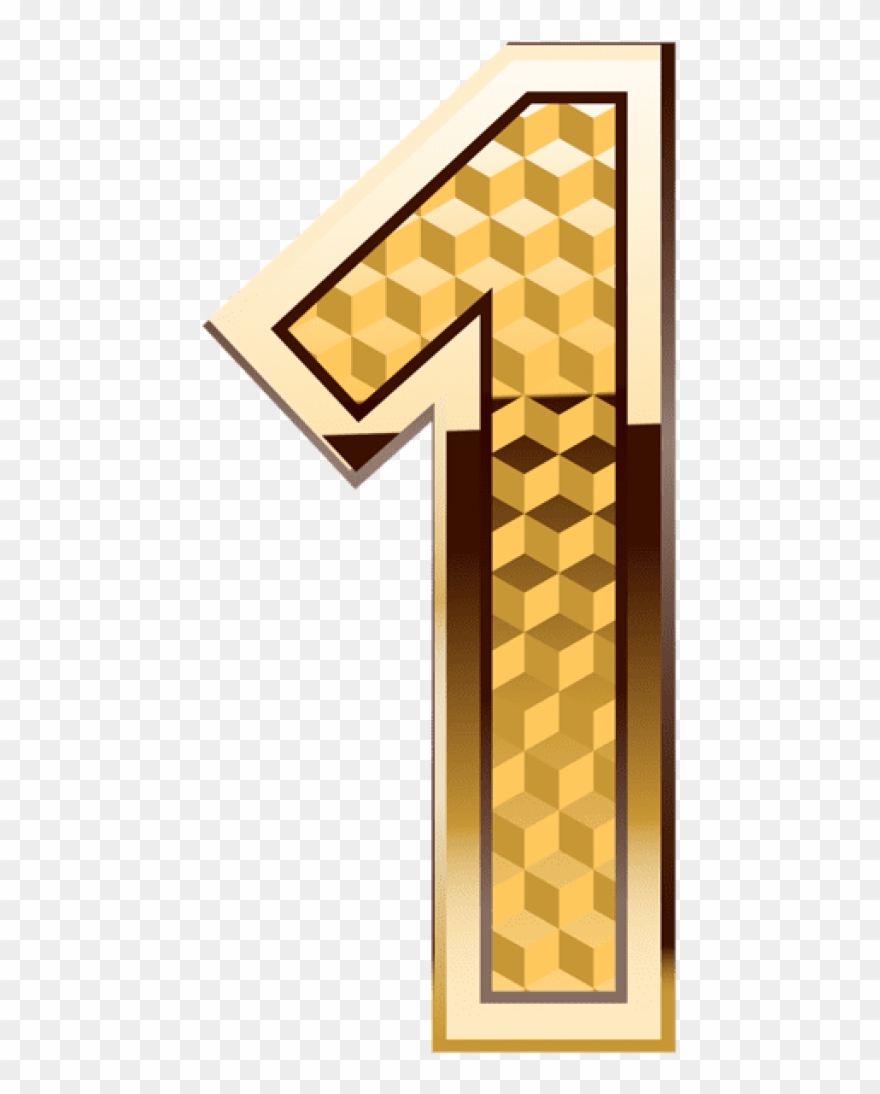 Free Png Download Gold Number One Clipart Png Photo - Gold Number One Png Transparent Png