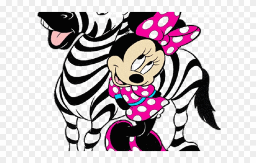 Zebra Clipart Disney - Feliz Año Nuevo Minnie - Png Download