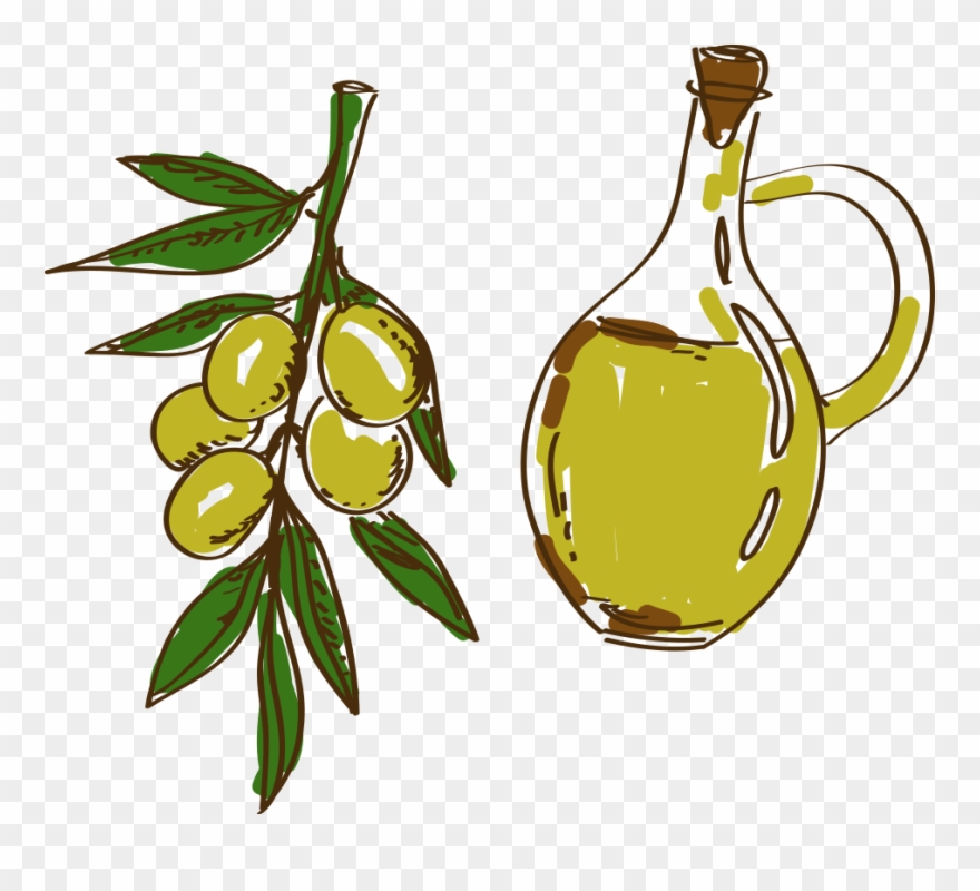 Olive Oil Painted Transprent Png Free Download - Travel Spain For Children Clipart
