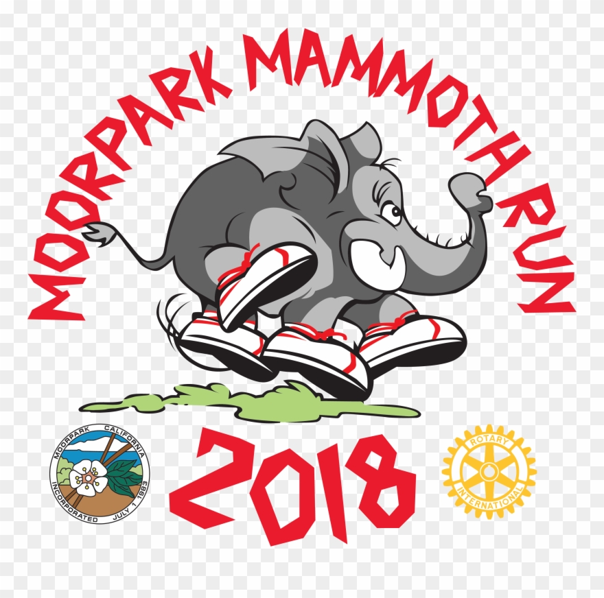 Moorpark Mammoth Run - Rotary International Clipart