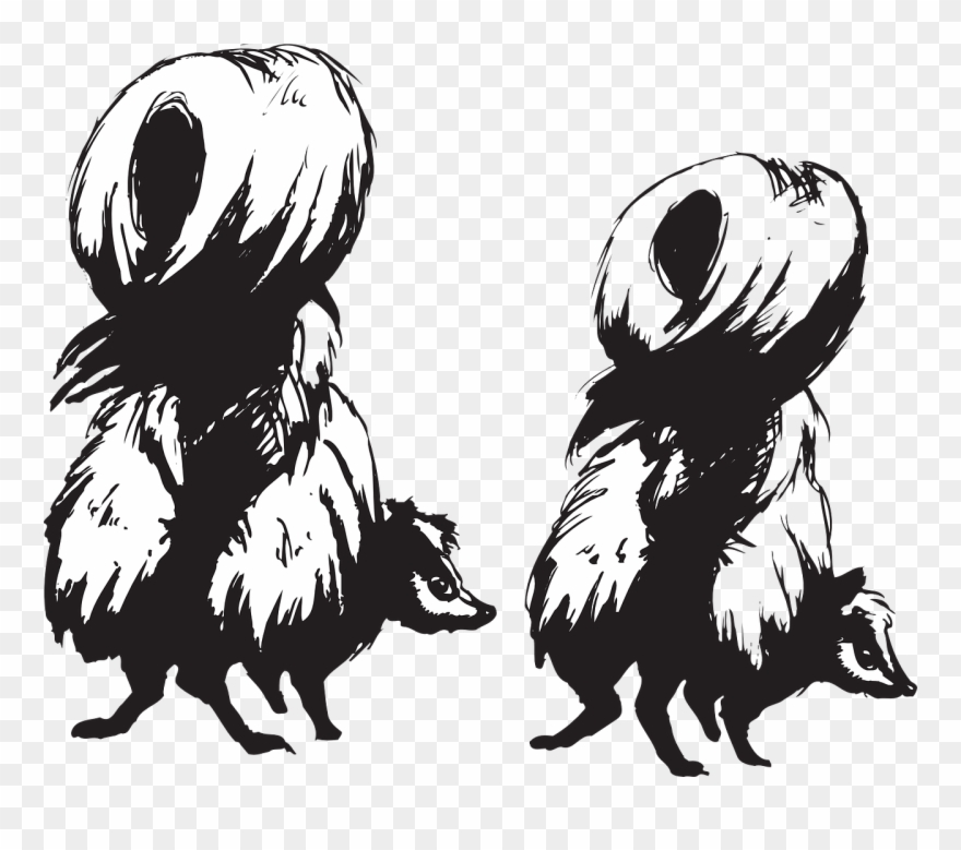 Skunks Animals Back - Skunks Clipart - Png Download