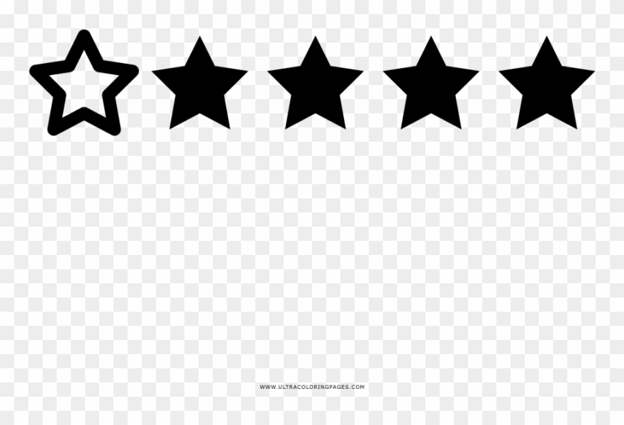 One Star Coloring Page - Frise De Noel Noir Et Blanc Clipart