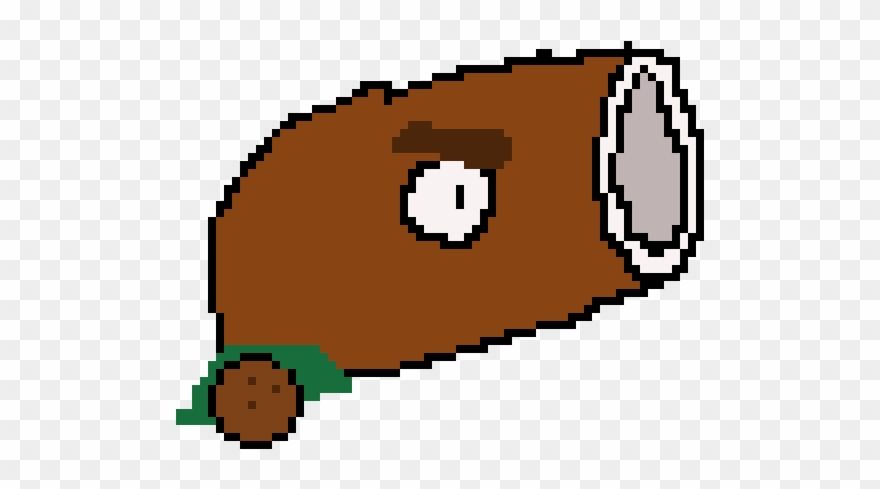 Coconut Clipart Animated Gif - Pixel Art Plants Vs Zombies Gif - Png Download