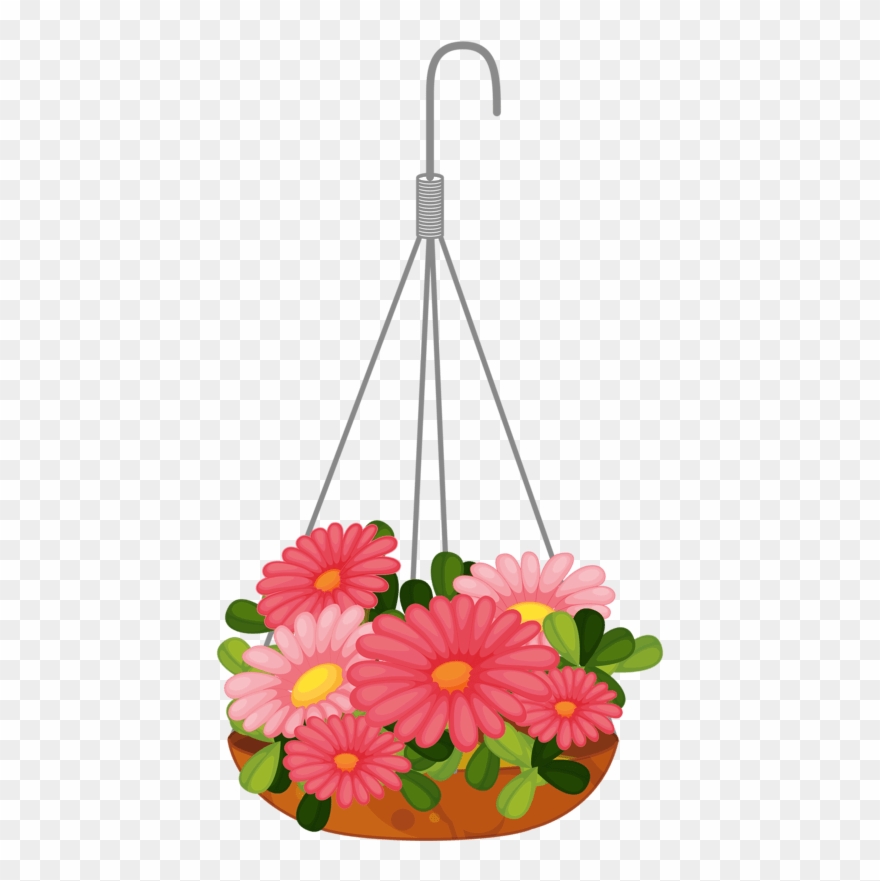 Hanging Basket Clip Art Png Download (2190370) PinClipart