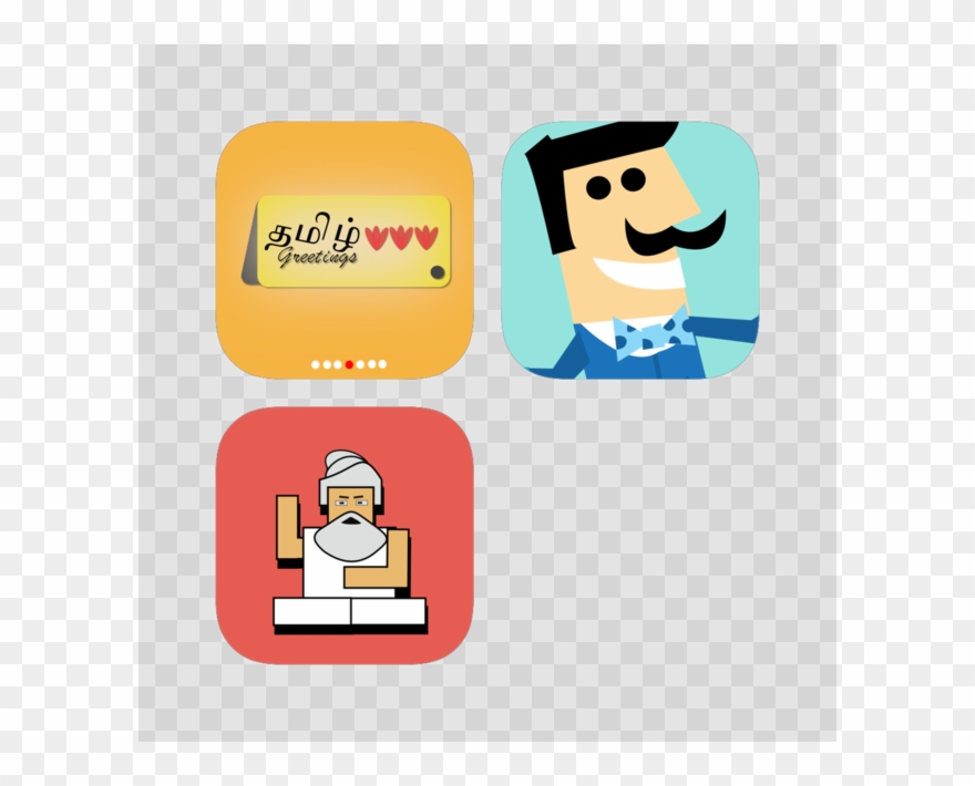 Tamil Bundle With Proverbs Greetings And Thirukurals - Cartoon Clipart