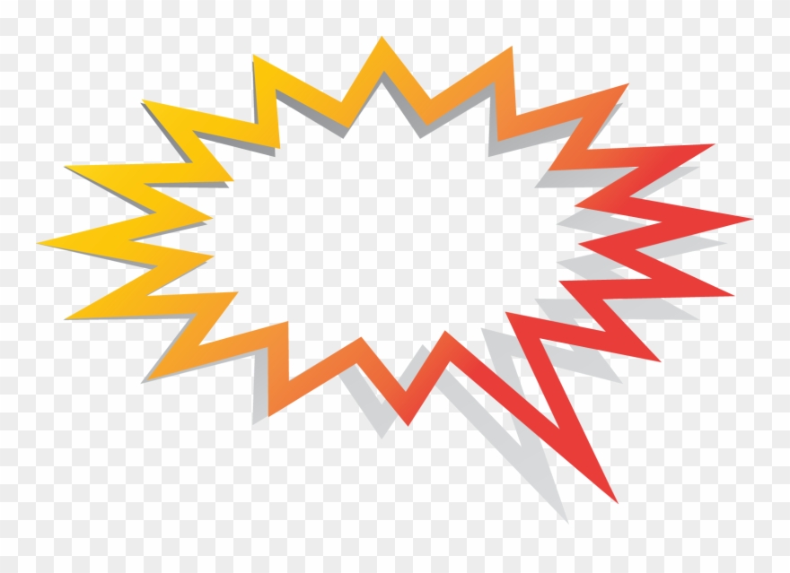 Dialog Transprent Png Free Download Point Triangle - Explosion Text Box Png Clipart