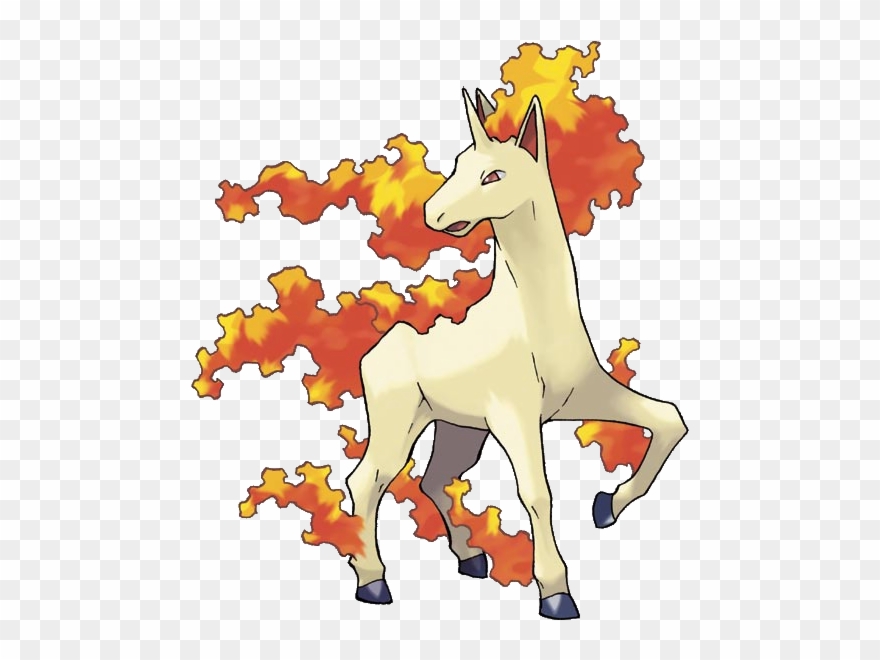 View 078rapidash , - Pokemon Go Ponyta Evolve Clipart