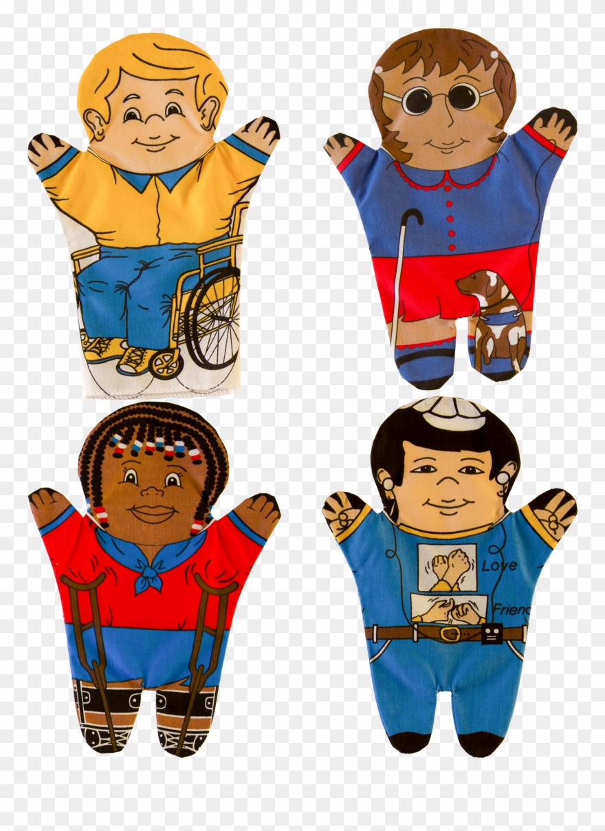 Special Needs Puppets Front - Multiculturalism Clipart