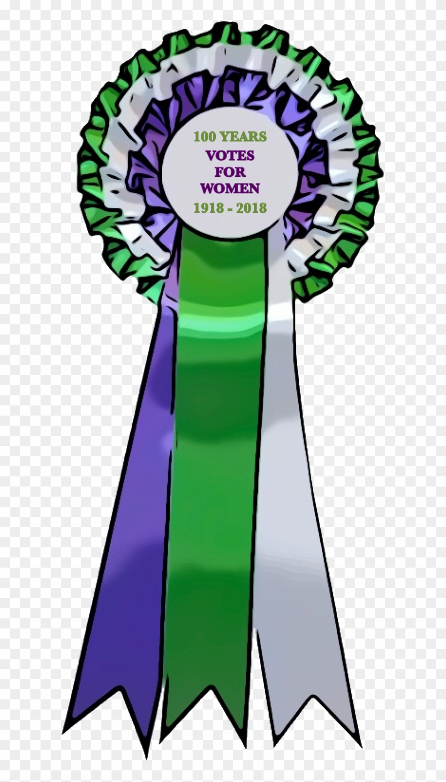 Votes For Women Hoodie - Votes For Women Rosette Clipart