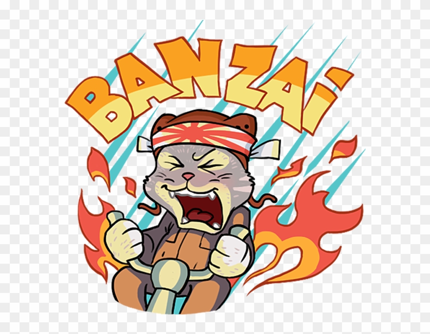 Kamikaze Cat Messages Sticker-9 - Cat Clipart