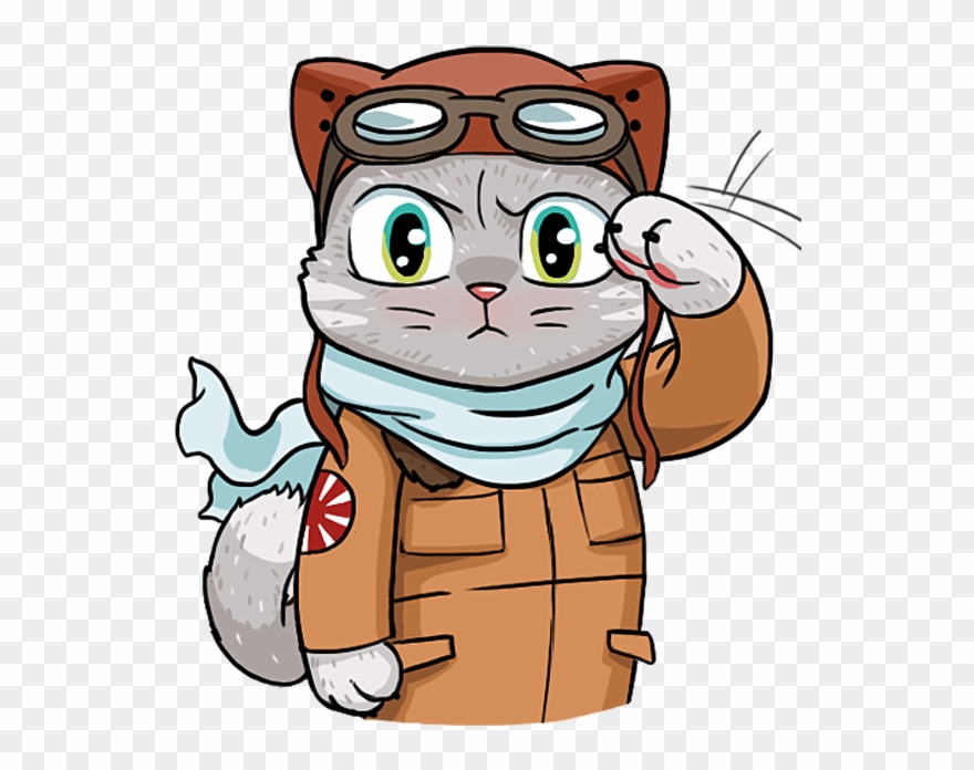 Kamikaze Cat Messages Sticker-0 Clipart