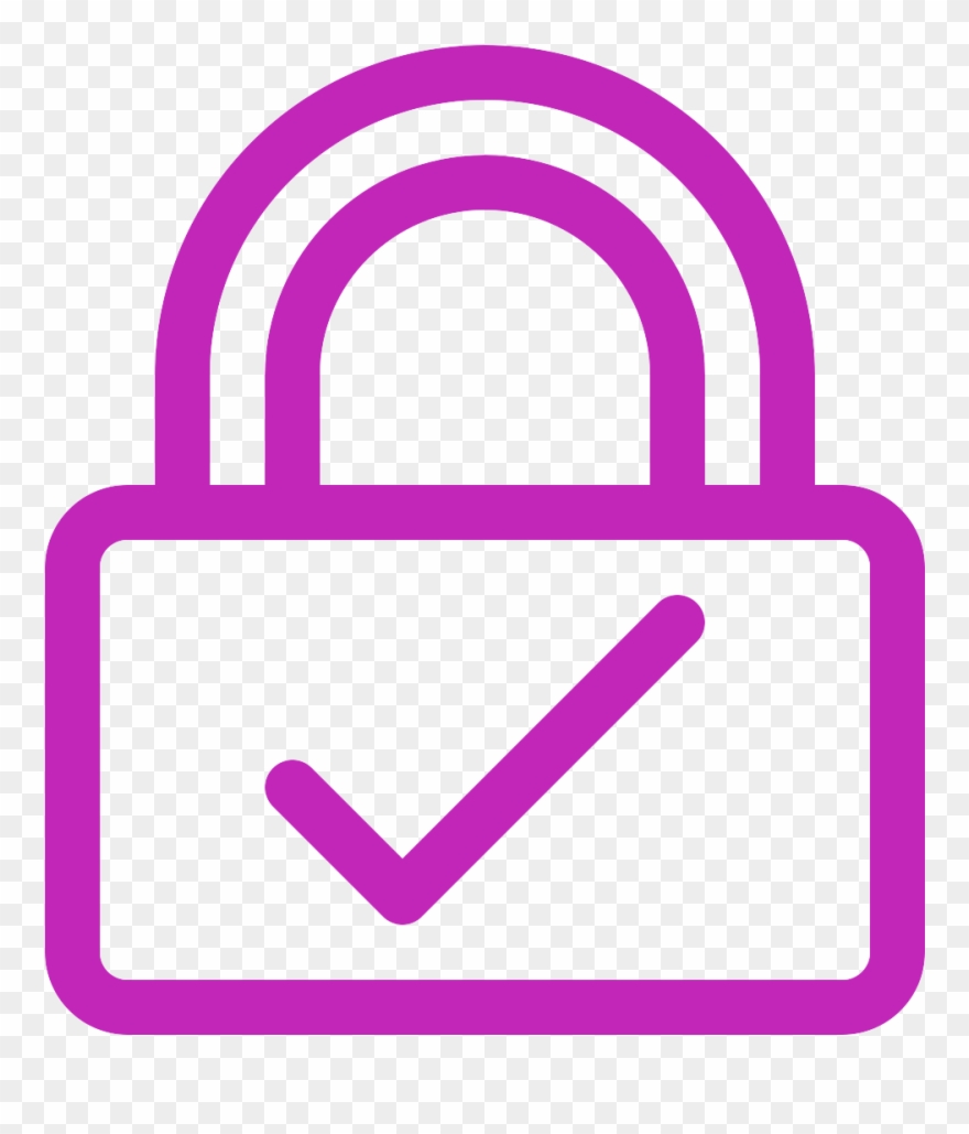 Secure - Cyber Security Purple Clipart
