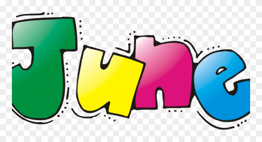 June Clipart Calendar - June Word - Png Download