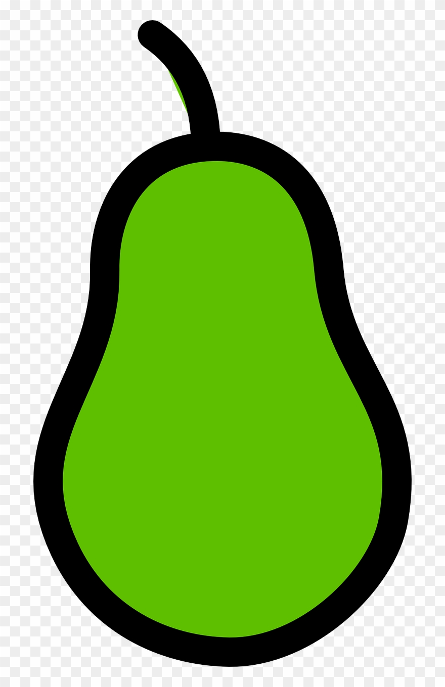 Pear,green Pear,fruit,bosc,free Vector Graphics,free - Verde Pera Clipart