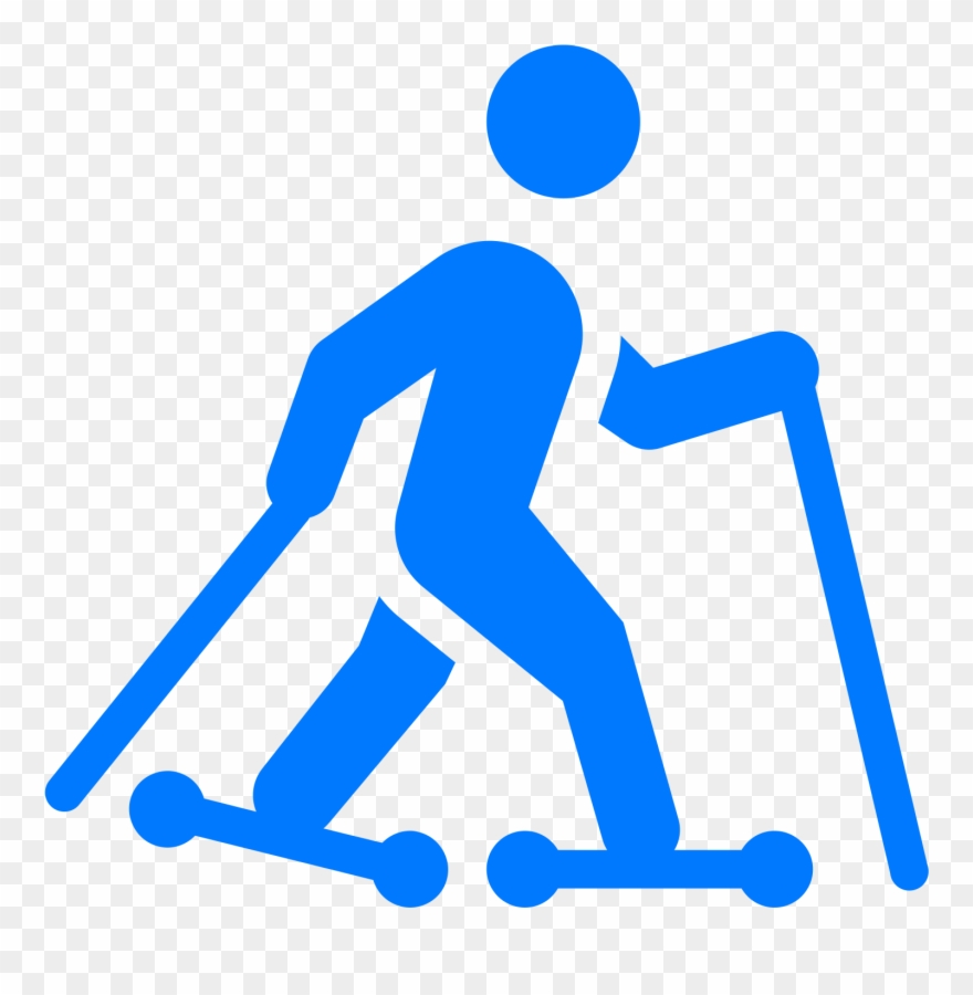 Roller Skis Filled Icon - Ski Roller Clip Art - Png Download