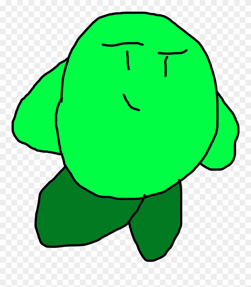 Kirby Clipart Pink Kirby Yellow Kirby Blue Kirby Green - Green Kirby - Png Download