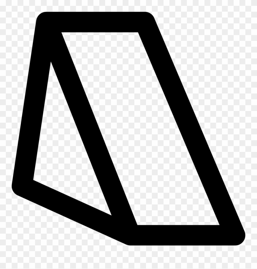 Triangular Prism Outline Comments - Triangular Prism Icon Clipart