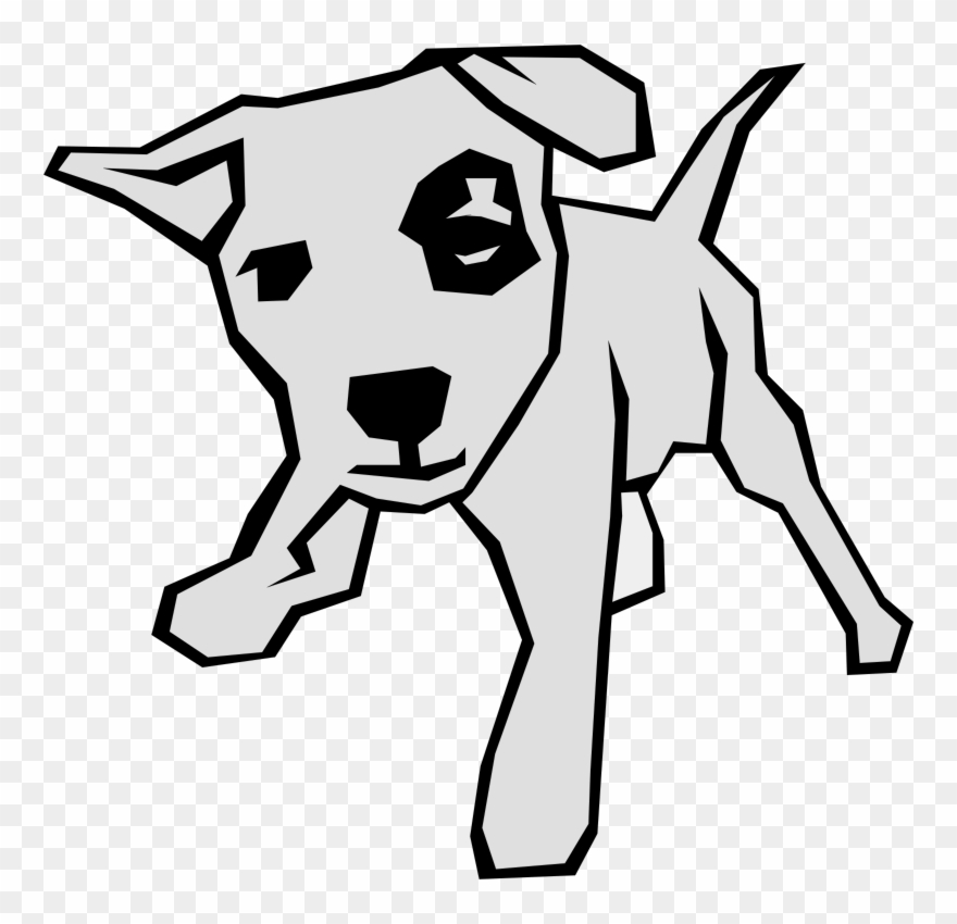 Bully Dog Clipart 5 By Aaron - Draw Art Straight Lines - Png Download