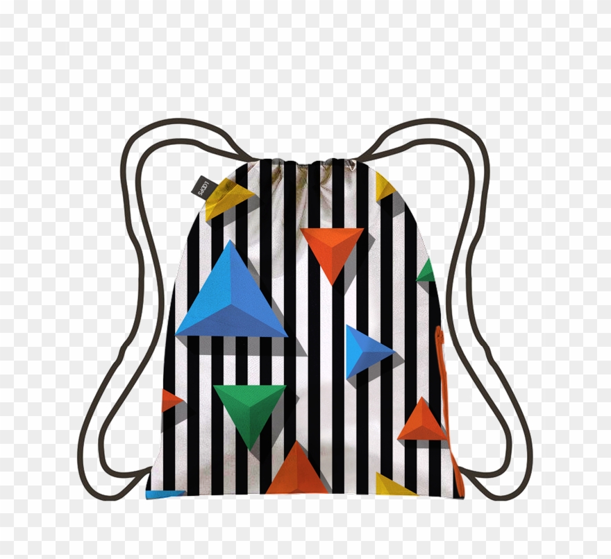 Rainbow Triangle - Loqi Backpack Metallic Collection - Gold Clipart