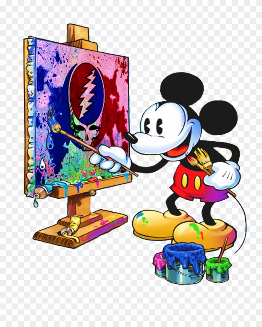 Grateful Dead, Stationeries, Drawstring Bags, Pencil - Mickey Mouse Cover Boom Clipart