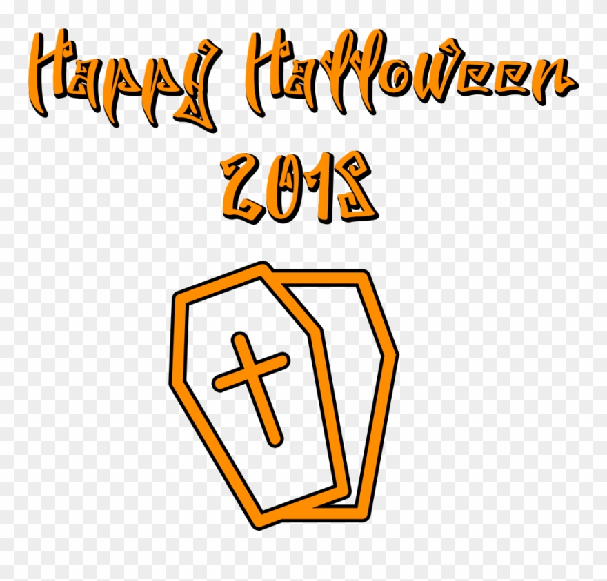 Happy Halloween 2018 Scary Font Coffin Scary Font, - Scary Fonts Happy Halloween Clipart