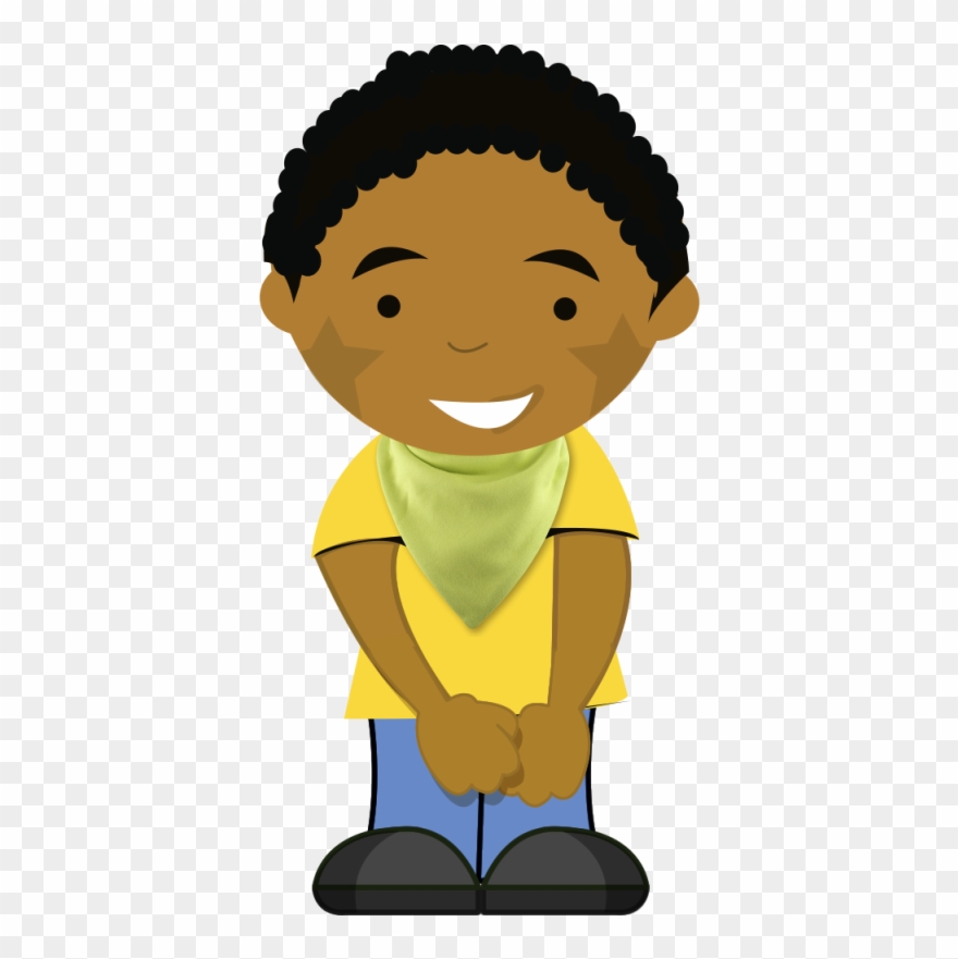 Ss - Ss - Ss - Black Boy Cartoon Transparent Clipart