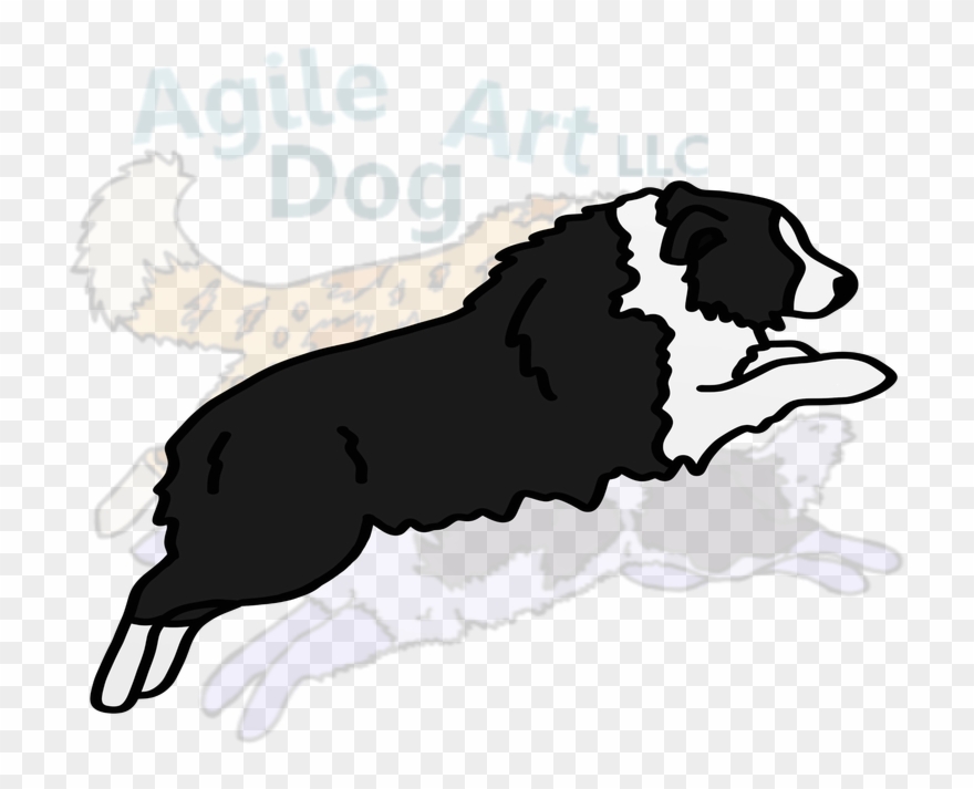 Australian Shepherd - Dog Catches Something Clipart