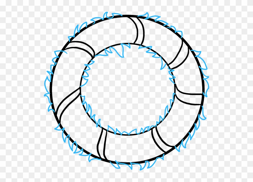 How To Draw Christmas Wreath - Drawing Clipart