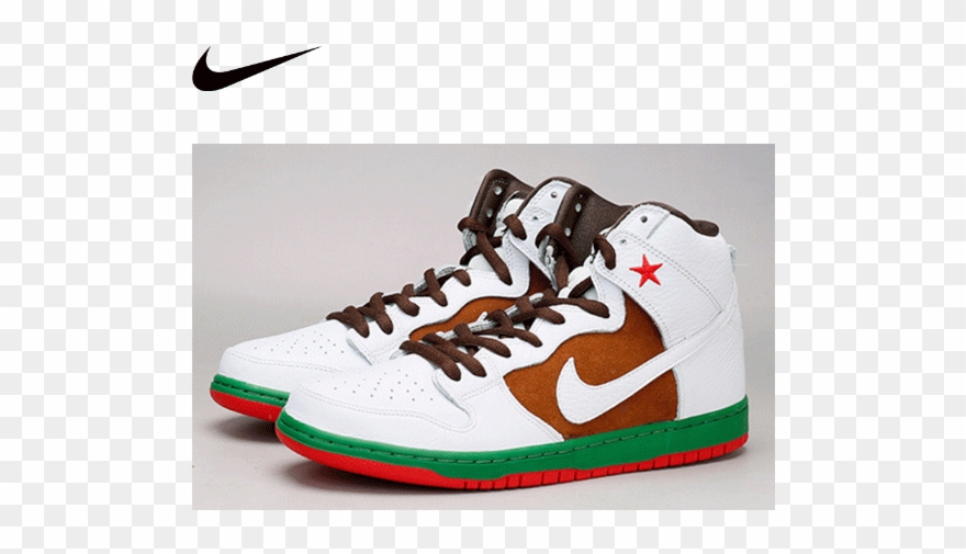 Nike Dunk High Premium Sb Cali 海尼根加州紅星男女鞋313171- - Sneakers Clipart