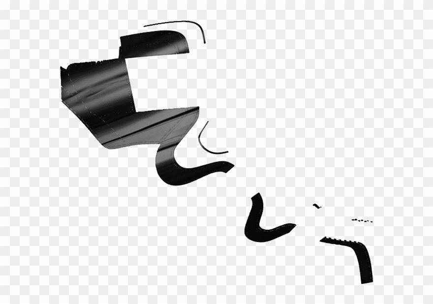 S602 Black Patent - Calligraphy Clipart