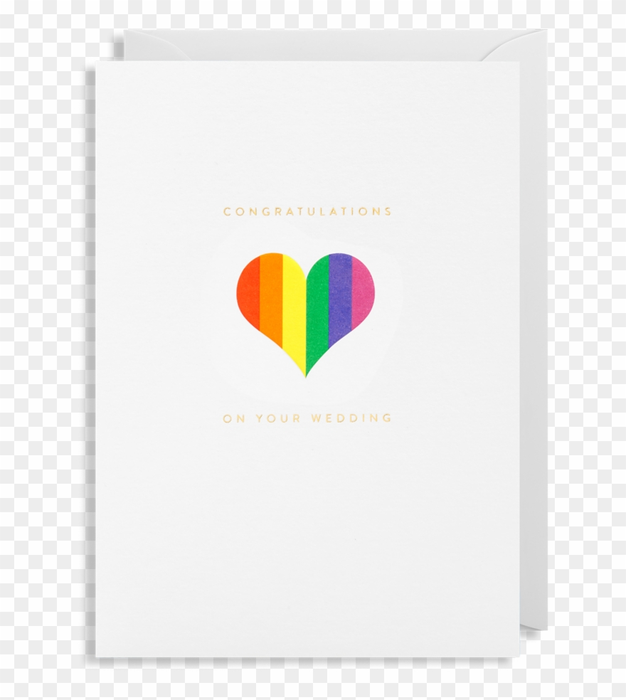 Congratulations On Your Wedding Rainbow 1 Designist - Greeting Card Clipart