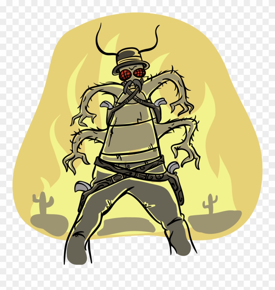 An Npc For One Of My Gamma World Games, He's A Hypercognitive - Cockroach Gun Clipart