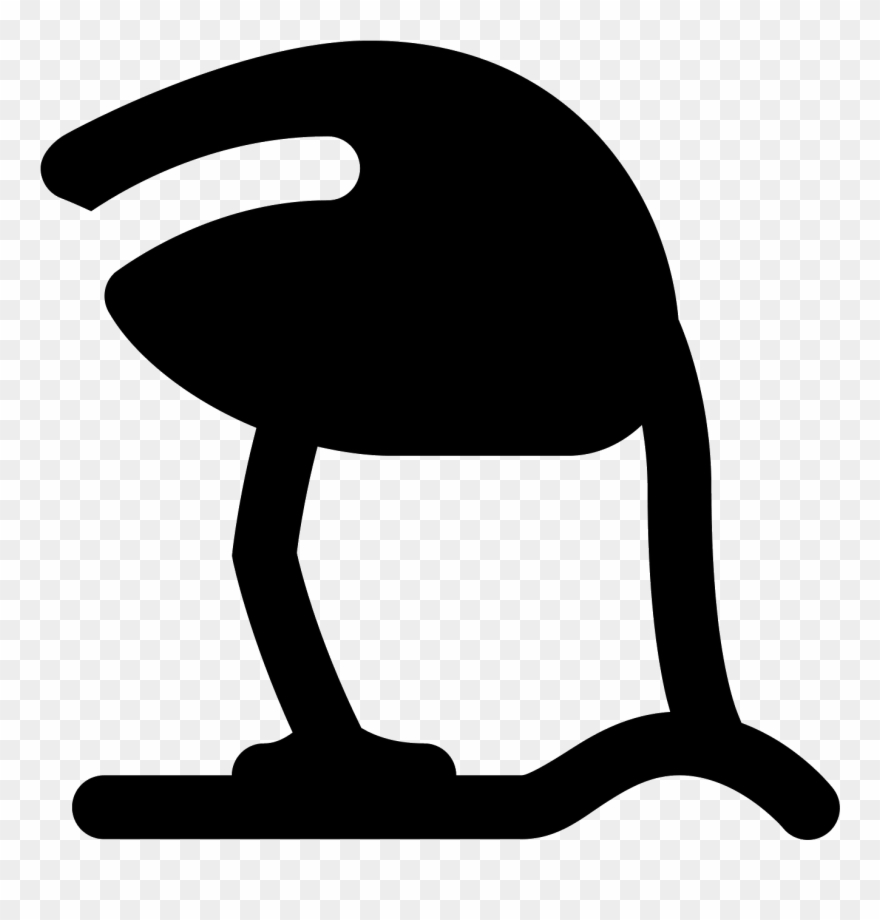 An Ostrich Head In The Sand Icon Is Shown With - Icon Clipart