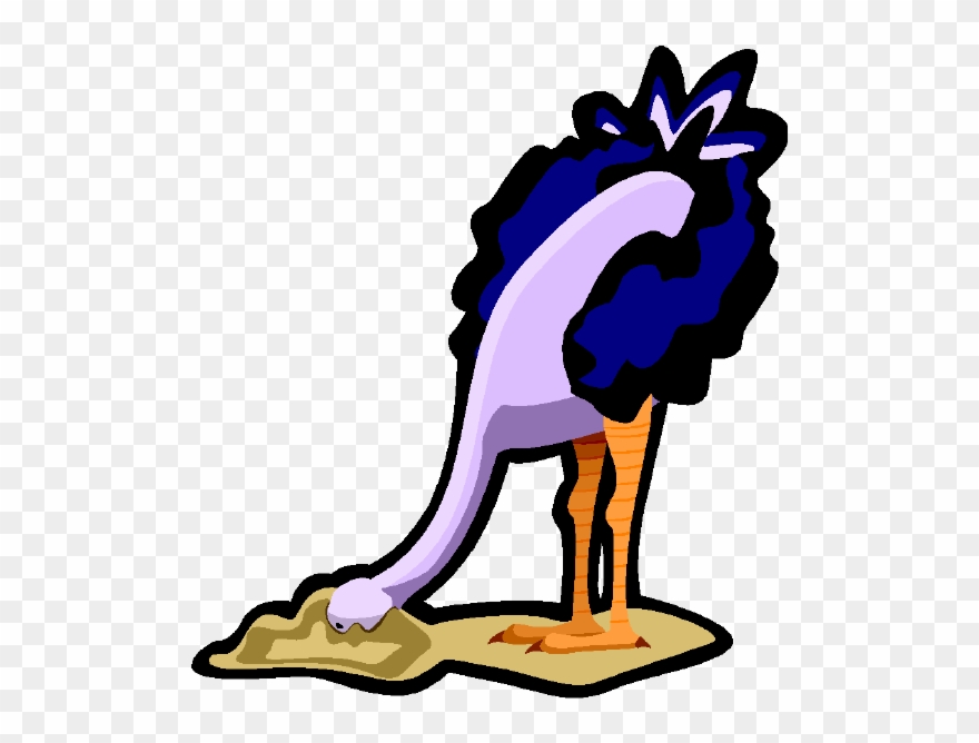 The "ostrich" Approach Is Both Costly And Derogative - Ostrich Head In Sand Clipart
