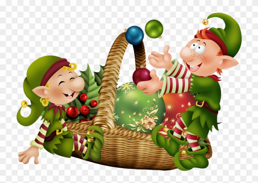 Christmas Elves - Christmas Day Clipart