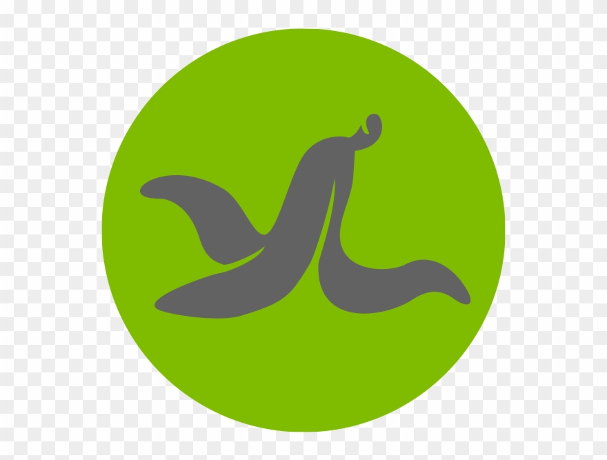 Banana Peel Graphic - Message Clipart