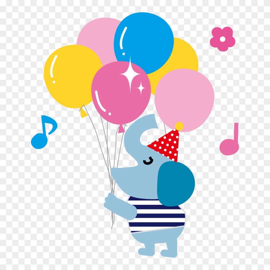 Clipart Aniversário - 可愛 氣球 圖 - Png Download