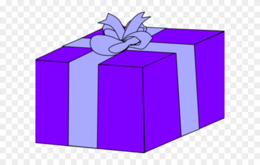 Gift Clipart Violet - Birthday Present Clip Art - Png Download