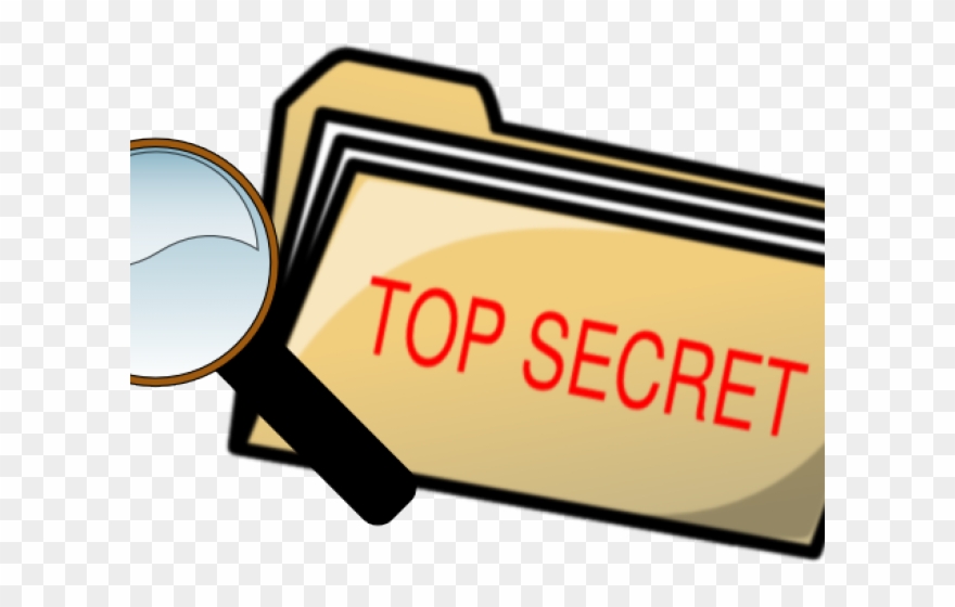 Secrets Cliparts - Clip Art Secret File - Png Download