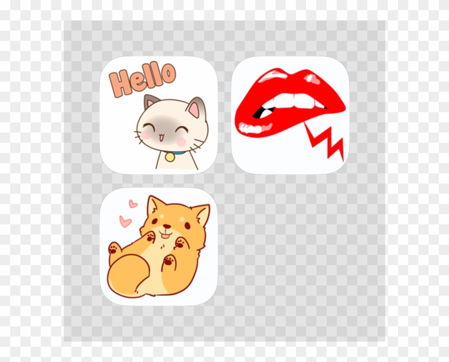 Pretty Girl Stickers Bundle On The App Store - Berufliche Moderne Stilvolle Glittery-lippen Visitenkarte Clipart