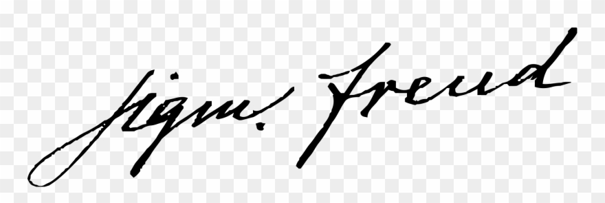 Open - Firma De Sigmund Freud Clipart